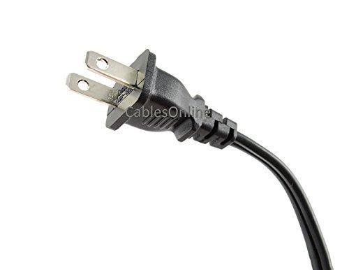 CablesOnline, 5-Pack 3ft 2-Prong Figure-8 Replacement Non-Polarized Computer Power Cord Cable, (PC-10703-5)