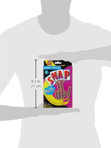 Learning Resources Snap It Up! Math: Addition/Subtraction Card Game, 90 Cards, 2-6 Players, Grades 1+, Ages 6+