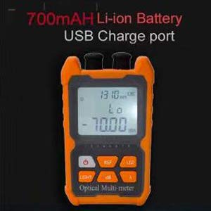 D YEDEMC Mini Optical Fiber Power Meter FC/SC/ST universal interface Fiber Tester Built-in 2Mw Visual Fault Locator Li-ion Battery USB Charge