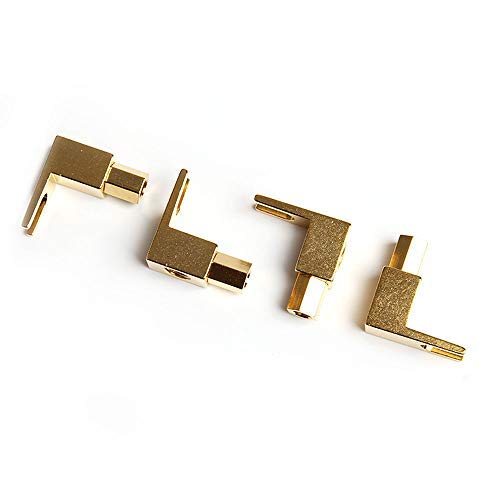 Wixine 4Pcs Hi-Fi Gold Plated Spade Fork Banana Plug for Mcintosh Fisher Eico Adapter