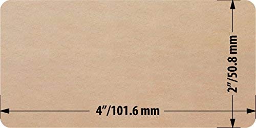 Mr-Label 2”×4” Printable Natural Kraft Brown Label Sticker - for Mason Jars | Crafts | Candles | Candy | Party Favor | Gift Label - for Inkjet/Laser Printer (10 sheets/100 Labels) 10 sheets/100 labels