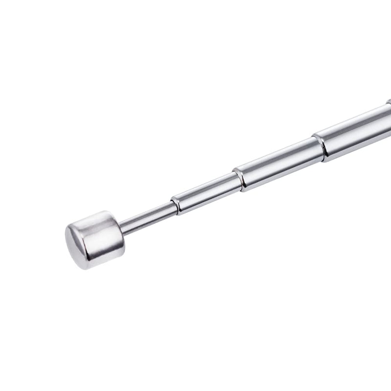 POBADY FM Telescopic Radio Antenna Kit 75 Ohm F Type Male Connector,DAB Radio Antenna with 7 Sections 75.5CM/29.7IN for TV AM FM Radio Stereo Receiver