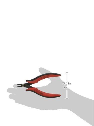 Hakko CHP TR-20-M Micro Soft Wire Cutter, Flush-cut, 2.0mm Hardened Carbon Steel Construction, 21-Degree Angled Jaw, 8mm Jaw Length, 20 Gauge Maximum Cutting Capacity