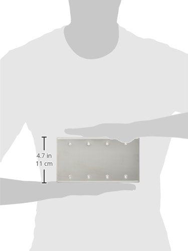 Seismic Audio SA-PLATE14 Stainless Steel Blank Gang Wall Plate