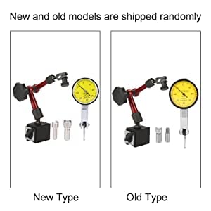 Dial Indicator,Flexible Strong Magnetic Gauge Stand Base Holder + Lever Dial Test Indicator Gauge for Surface Measuring