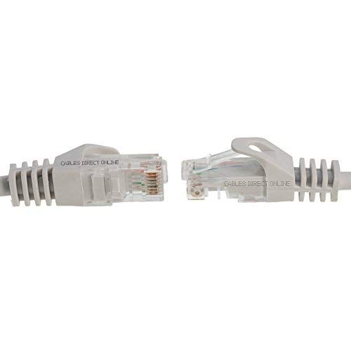 Cables Direct Online Snagless Cat6 Ethernet Network Patch Cable Gray 100 Feet 100ft