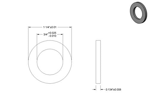 Clutch Spacer/Shim for Go Karts & Mini Bikes with 3/4 Shaft