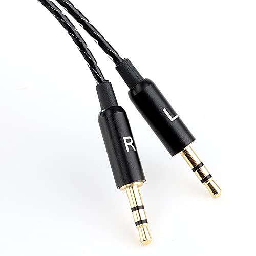 Alitutumao Replacement Audio Cable Aux Cord with Inline Mic Remote Volume Control Compatible with Sol Republic Master Tracks HD V8 V10 V12 MFI X3 Ultra XC Headphones Cable Wire Black Black with Mic