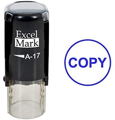 Copy - ExcelMark Self-Inking Rubber Stamp - A17 Blue Ink