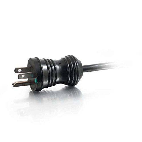 C2G Power Cord, Hospital Grade Coil, Ideal for Medical Carts and Mobile Devices, 16 AWG, Black, 8 Feet (2.43 Meters), Cables to Go 48070 Hospital Grade Coil 16AWG