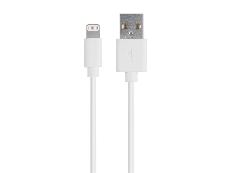 Monoprice Lightning to USB Charge & Sync Cable - 3 Feet - White | Apple MFi Certified for iPhone X, 8, 8 Plus, 7, 7 Plus, 6, 6 Plus, 5S, iPad Pro