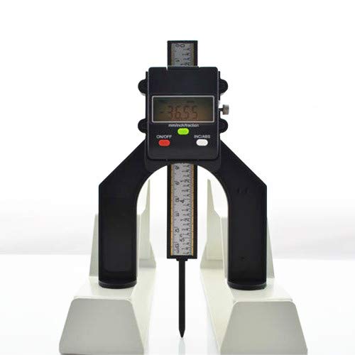 Digital depth gauge, GemRed altimeter precision 0-80 mm with magnetic feet for milling tables, woodworking and mechanical engineering