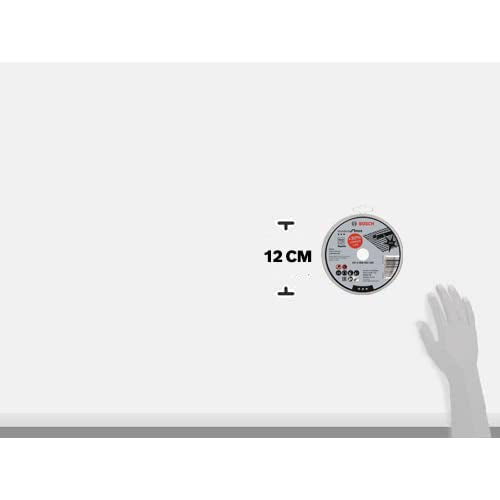 Bosch Professional cutting disc straight standard for Inox - Rapido WA 60 T BF, 115 mm, pack of 10, 2608603254