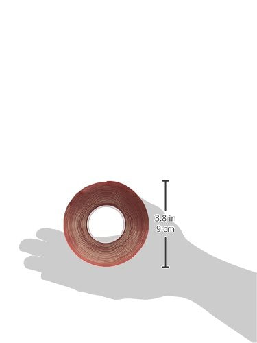 3M VHB Tape 4910, 0.25 in width x 5 yd length (1 Roll),Clear 0.040 Inches 0.25 inches 5 Yards Clear 1