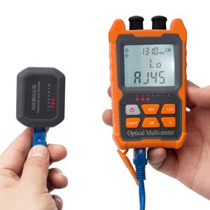 D YEDEMC Mini Optical Fiber Power Meter FC/SC/ST universal interface Fiber Tester Built-in 2Mw Visual Fault Locator Li-ion Battery USB Charge
