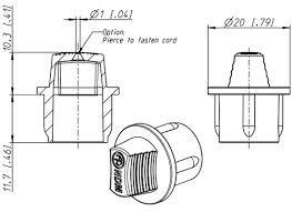 NEUTRIK NDM DUMMY PLUG FOR MALE XLR CHASSIS CON. (10 pieces)