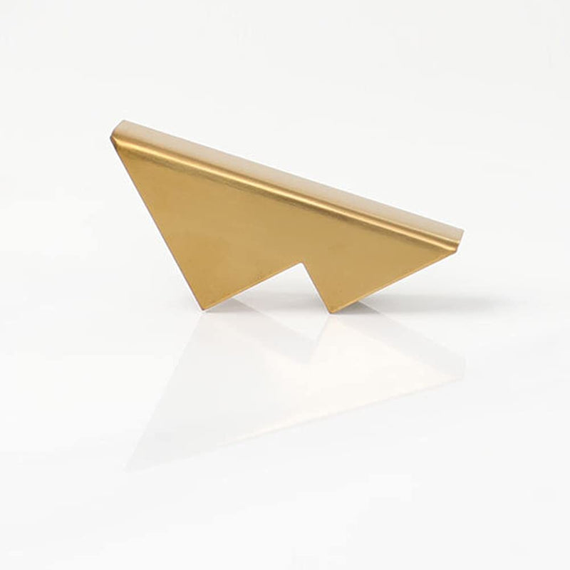 1 Piece Mountain-Shape Metal Desk Card Holder Office Tabletop Business Card Rack Business Name Card Case (Fits 30-40 Business Cards)