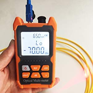 D YEDEMC Mini Optical Fiber Power Meter FC/SC/ST universal interface Fiber Tester Built-in 2Mw Visual Fault Locator Li-ion Battery USB Charge
