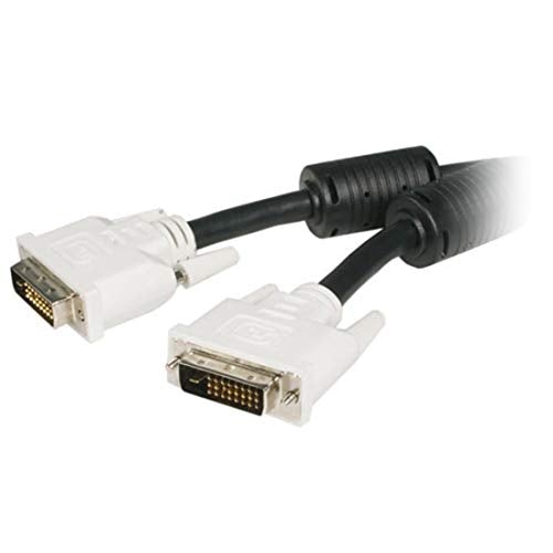 StarTech.com Dual Link DVI Cable - 20 ft - Male to Male - 2560x1600 - DVI-D Cable - Computer Monitor Cable - DVI Cord - Video Cable (DVIDDMM20)