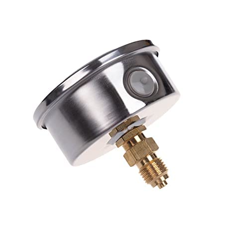 Pressure gauge glycerin axial connection stainless steel IP65 63mm with rear connection 1/4 glycerin (0-250 bar) 0-250 bar