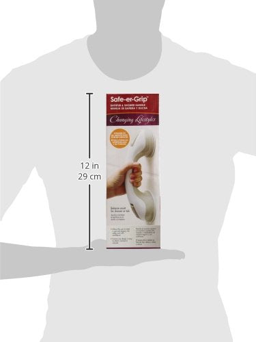 Changing Lifestyles Safe-er-Grip 12" Balance Assist Bar White Grey Accents