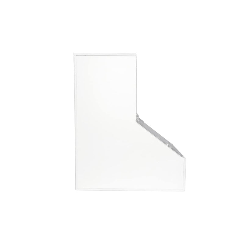 TrippNT 50408 White PVC Plastic Small Dispensing Bin with 1 Compartment, 5.25" Width x 9.25" Height x 7.5" Depth