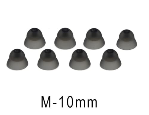 Hearing Aid Ear Domes Cleaning Tools Hearing Aid Close Domes for Resound Sure Fit Style RIC RITE and Open Fit BTE Hearing Amplifier with Brush Cleaner（M Size 8PCS) M