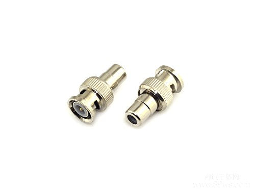 RuiLing 10 Pack RCA Female Plug to BNC Male Jack Adapters Coaxial Connector for CCTV Video