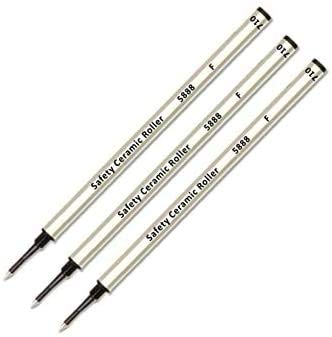 3 Pack - Black 5888 Fine Tip Schmidt Metal Refill