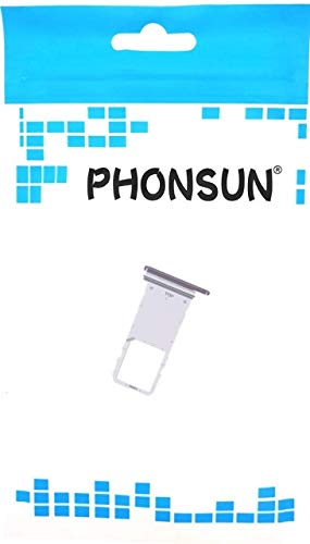 PHONSUN Single SIM Card Tray for Samsung Galaxy Note 20 N981U N981U1 (Black/Grey) Black
