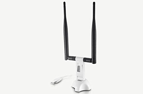 Netis Wireless N 300Mbps Long-Range USB Adapter with Two 5dBi Antennas and USB 2.0 Cradle (WF-2116), 300 Mbps High Gain