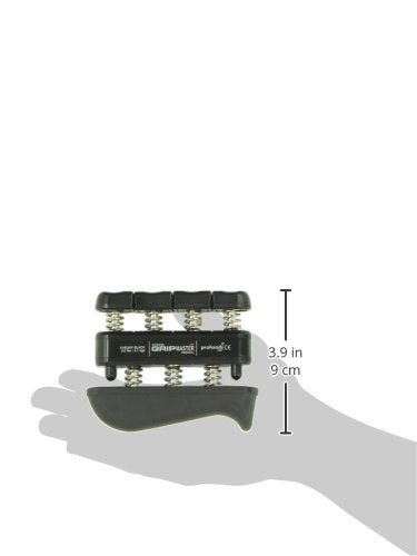 PROHANDS Gripmaster Rehab Hand Exerciser, Finger Exerciser (Hand Grip Strengthener), Spring-Loaded, Finger-Piston System, Added Palm Cushion 9 lb (X-Heavy Tension) Black - Gripmaster Rehab