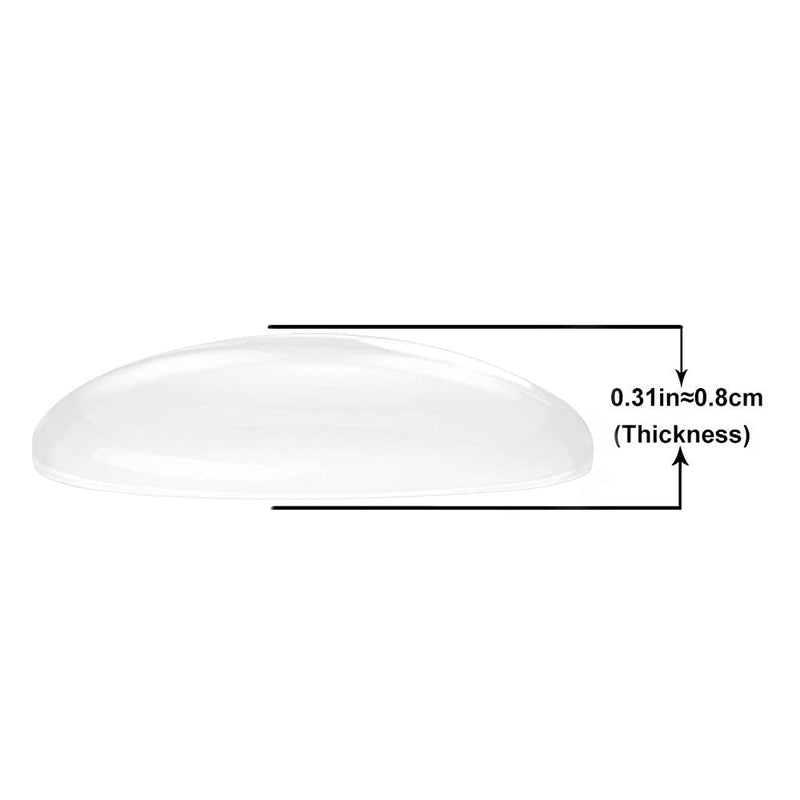 Door Knob Wall Shield, 6PCS Transparent Round Soft Rubber Wall Protector Self Adhesive Door Handle Bumper (Small Round 1.57" 6PCS, Clear) Small Round 1.57" 6PCS