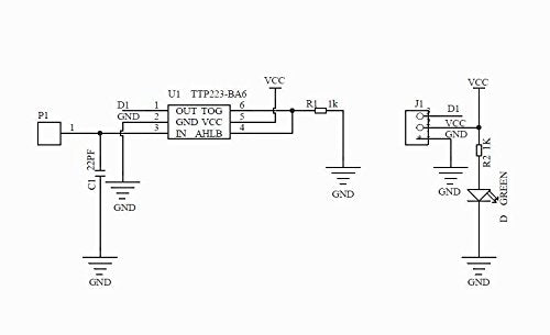 HiLetgo 10pcs TTP223B Capacitive Touch Switch Module Touch Sensor Switch Digital Capacitive Touch Sensor Switch DC 2~5.5V