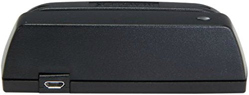 MagTek 21073062 Dynamag Magnesafe Triple Track Magnetic Stripe Swipe Reader with 6' USB Interface Cable, 5V, Black