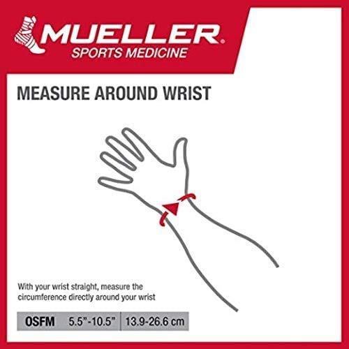 Mueller Sports Medicine Adjust-to-Fit Thumb Stabilizer, For Men and Women, Black, One Size Fits Most