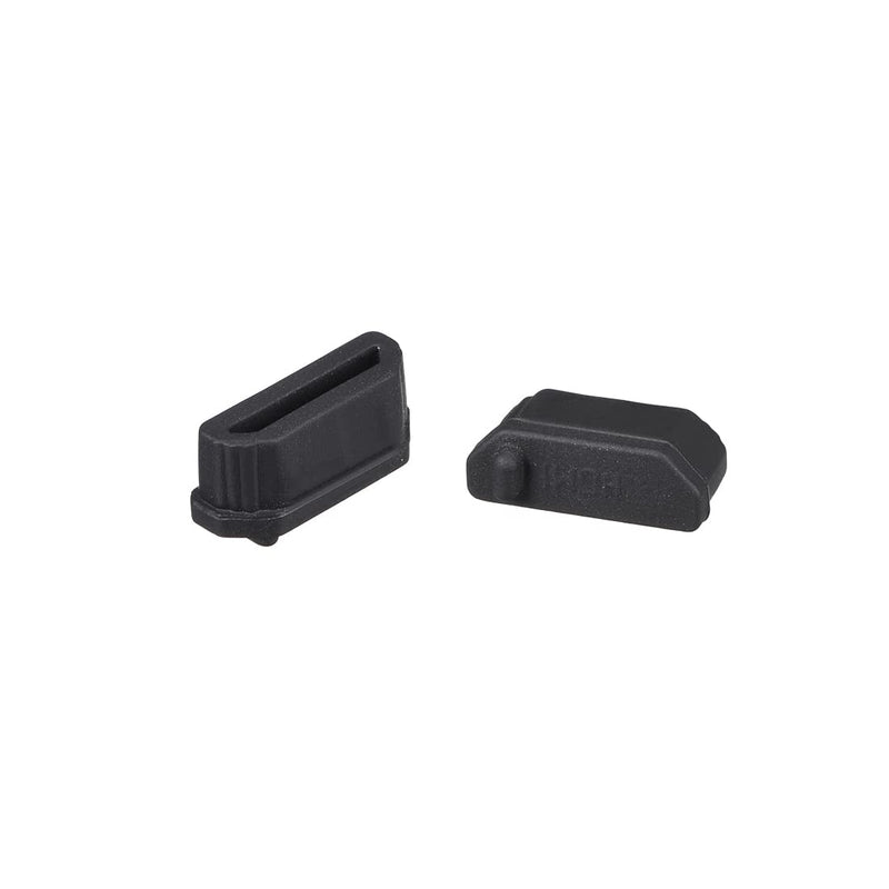 uxcell Silicone TV Anti-Dust Stopper Cap Cover for Female Port Black 5pcs