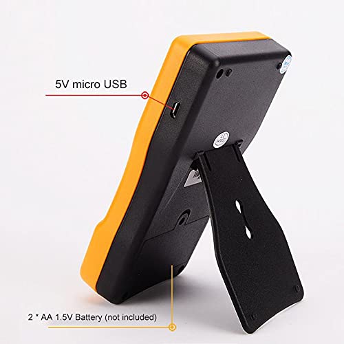 Capacitance Meter, 0.01pf to 470mf Capacitor Tester Auto-Ranging Capacitance Meter Handheld Capacitance Tester Capacitance Meter Capacitor Meter Capacitance Meters with 2 Test Clips