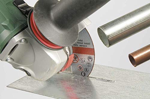 kwb cutting discs + diamond disc, Ø thin diamond angle grinder 115 mm cutting disc for stainless steel INOX in storage box including ear plugs 115 x 1 x 22.23, Ø