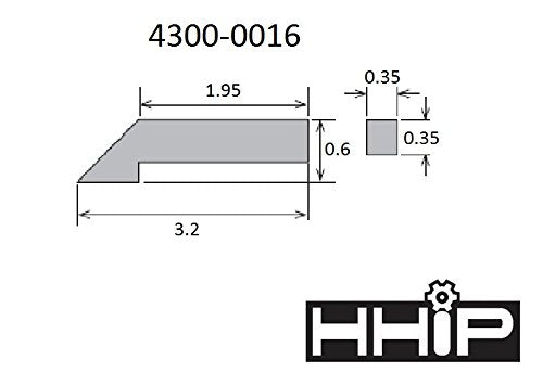 HHIP 4300-0016 Scribe for 4300-0010 12" Double Beam Dial Height Gage Original Version Replacement Scribe