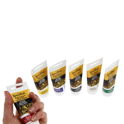 Speedball 3476 Oil-Based Block Printing Ink Starter Set for Professional, Permanent Prints AP Certified – 1.25 FL OZ Tubes