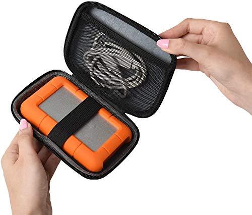 Ivation 2 Pack Compact Portable Pocket-Sized Hard Drive Case Compatible with WD My Passport, Elements, Gaming, Seagate, Toshiba Canvio, Lacie and More