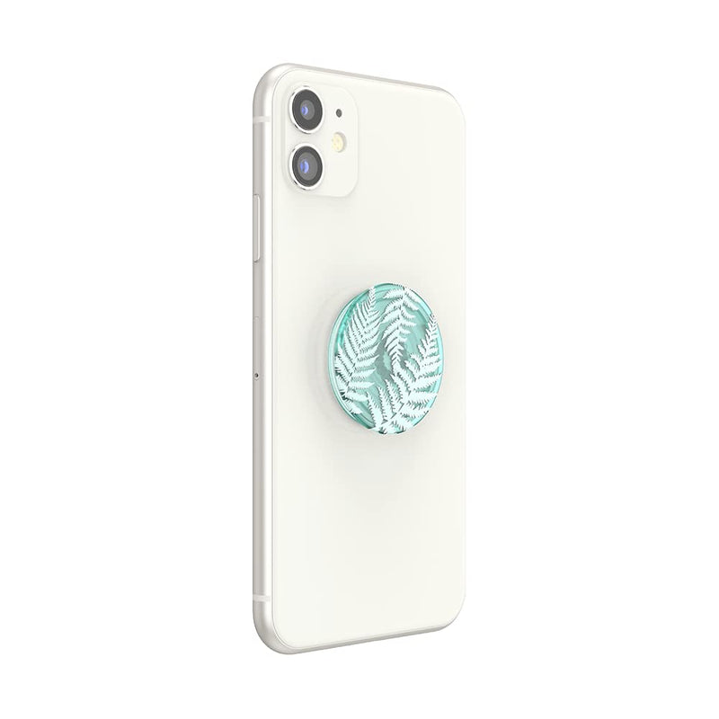 PopSockets: Plant-Based Phone Grip with Expanding Kickstand, Eco-Friendly Pop Socket for Phone - Translucent Fern