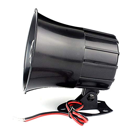 Wired Alarm Siren Horn 15W DC 6 to 12V Security Siren with Bracket for Home Security Alarm System 626 Siren