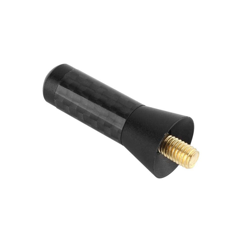 3.5cm Mini Car Aerial Antenna, Short Universal Car Antenna Carbon Fiber Stubby Screws M3 M4 M5 M6 Rubber Ring