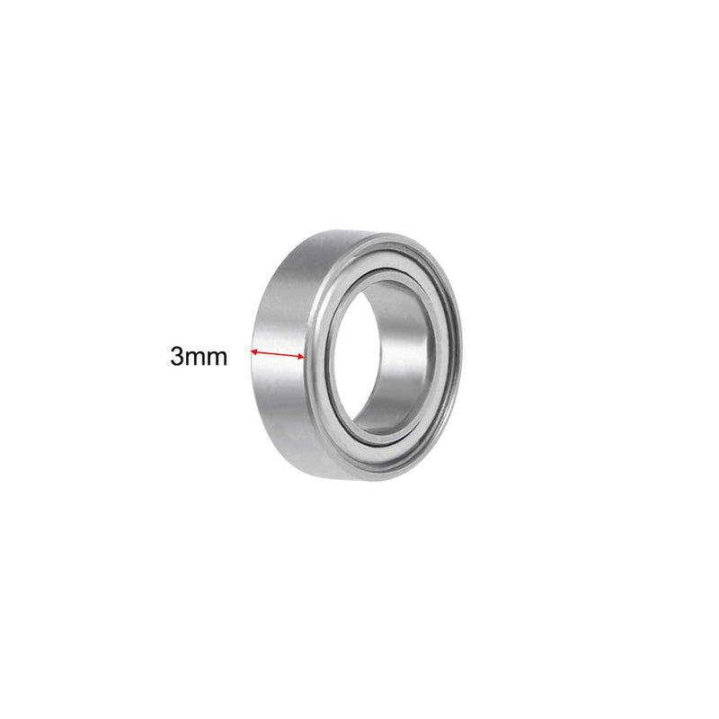 uxcell SMR106ZZ Stainless Steel Ball Bearing 6x10x3mm Shielded MR106ZZ Bearings 2pcs