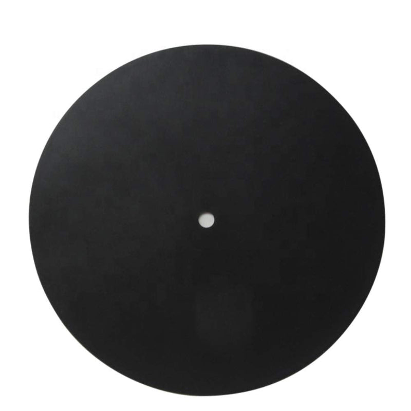 7 inch Turntable Platter Mat Rubber Silicone Turntable Slipmat Pad for All LP Vinyl Record Players Black