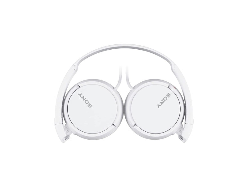 Sony ZX Series Wired On-Ear Headphones, White MDR-ZX110 No Mic
