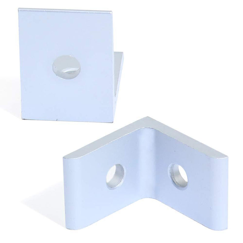 KOOTANS 10-Pack 2 Hole 90 Degree 20 Series Joint Plate Corner Angle Bracket Connection for Slot 6mm 2020 Aluminum Profile 10pcs 2020 corner bracket