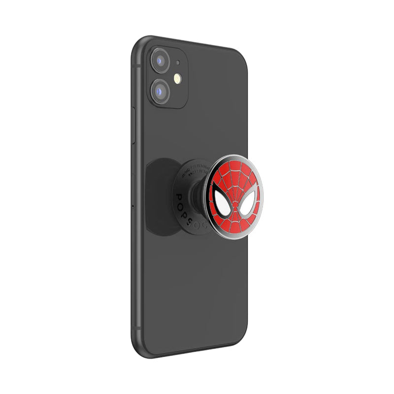 PopSockets: PopGrip - Expanding Stand and Grip with a Swappable Top for Smartphones and Tablets - Enamel Marvel Spiderman